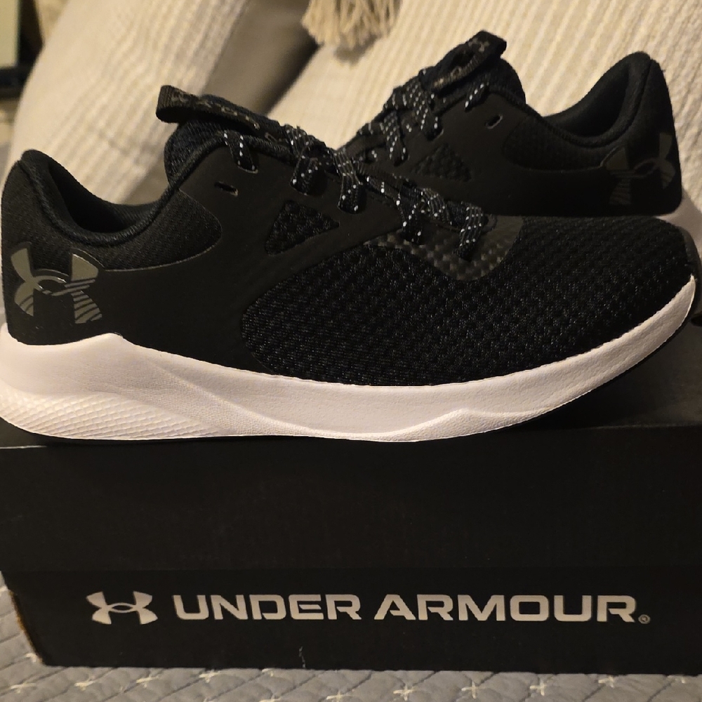 Under Armour Black Mesh Athletic Shoes